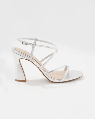 Silver Strappy Sandal click to view larger image.
