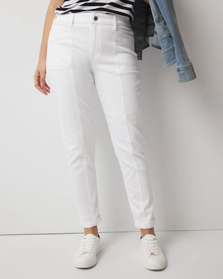 Mid-Rise Double Pocket Girlfriend Jean