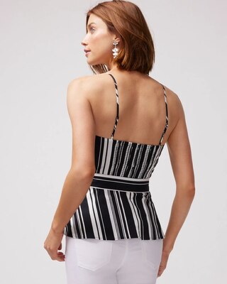 Mixed Print Surplice Top