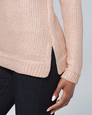 Metallic-Foil Sweater