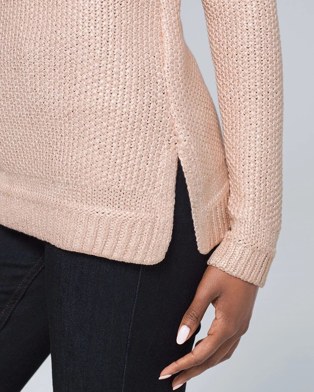 Metallic-Foil Sweater