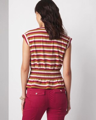 Smocked Peplum Tee click to view larger image.