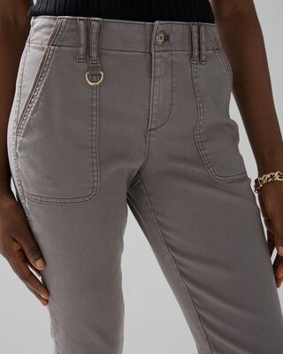 Mid-Rise Everyday Soft Denim™ Utility Slim Ankle Jeans