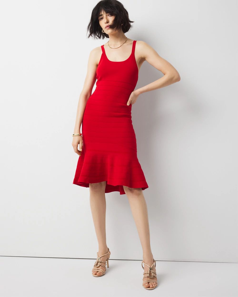 Petite WHBM FORME™ Flounce Dress
