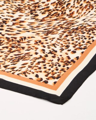 Animal Print Square Scarf click to view larger image.