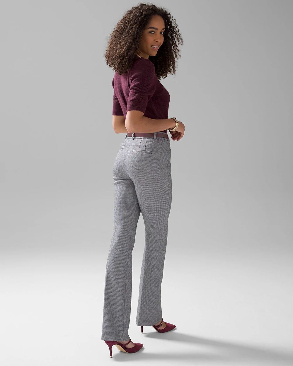 WHBM® Ines Slim Bootleg Pant click to view larger image.