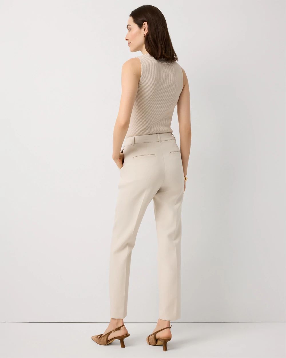 High-Rise Elle Slim Ankle Pant