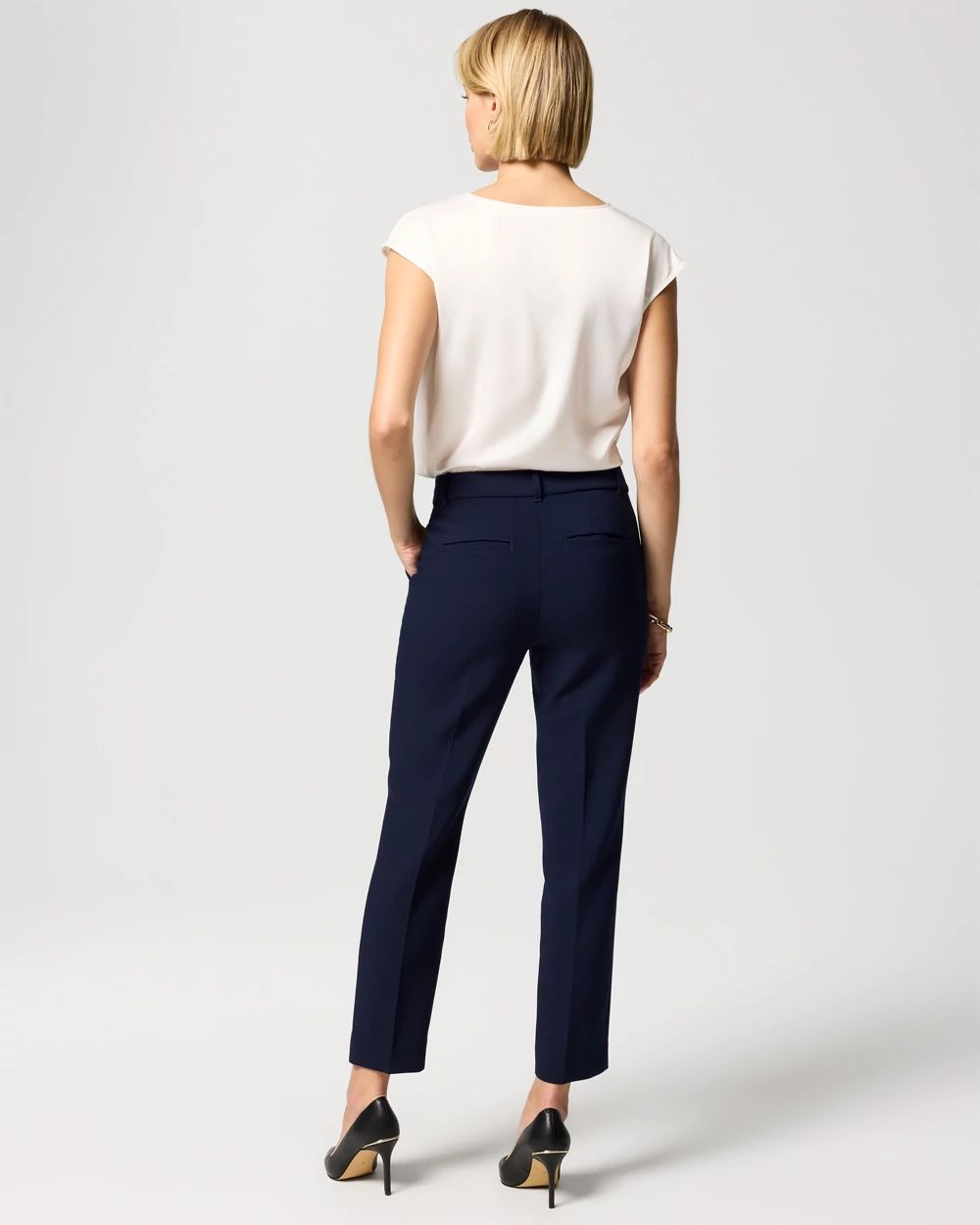 Luxe Stretch High-Rise Elle Slim Ankle Pant click to view larger image.