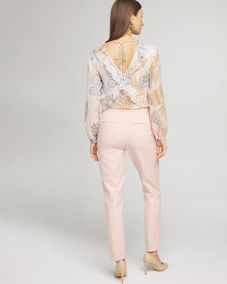 WHBM® Elle Slim Ankle Lightweight Comfort Stretch Pant click to view larger image.
