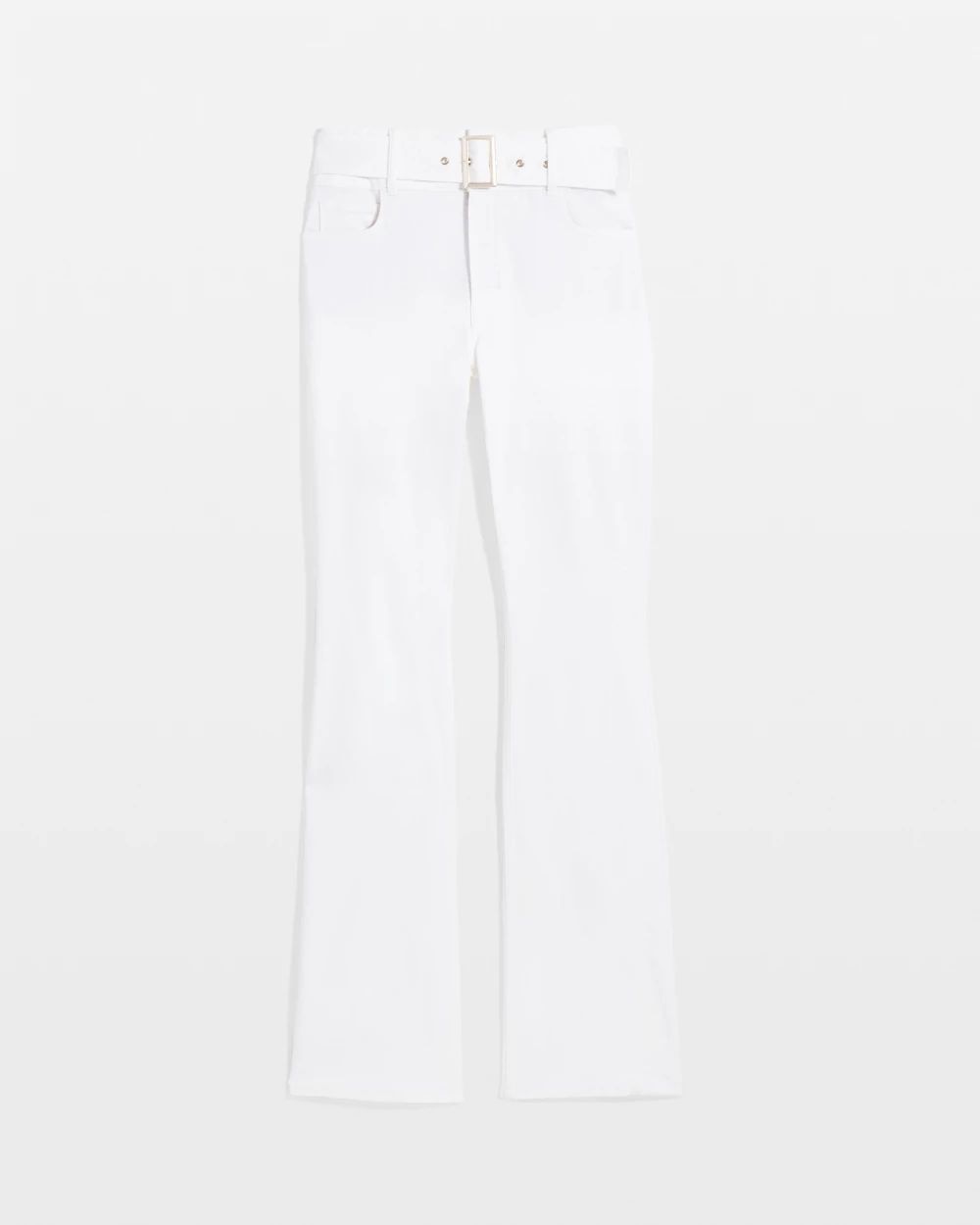 Petite Extra High-Rise Belted Skinny Flare Jean