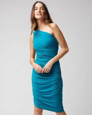 One-Shoulder Asymmetrical Dress click to view larger image.