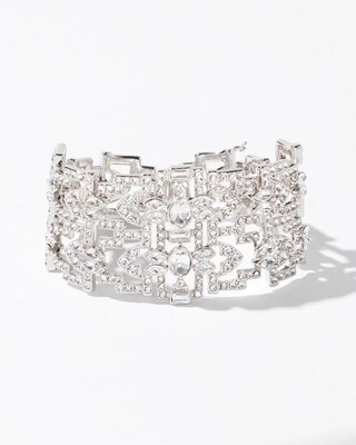 Art Deco Crystal Chain Bracelet