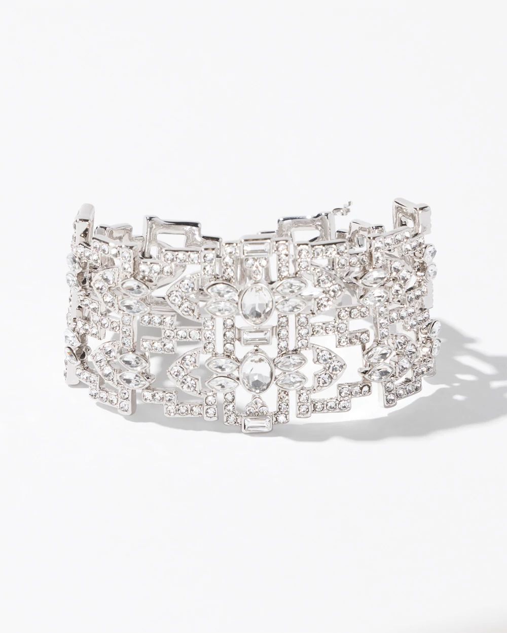 Art Deco Crystal Chain Bracelet