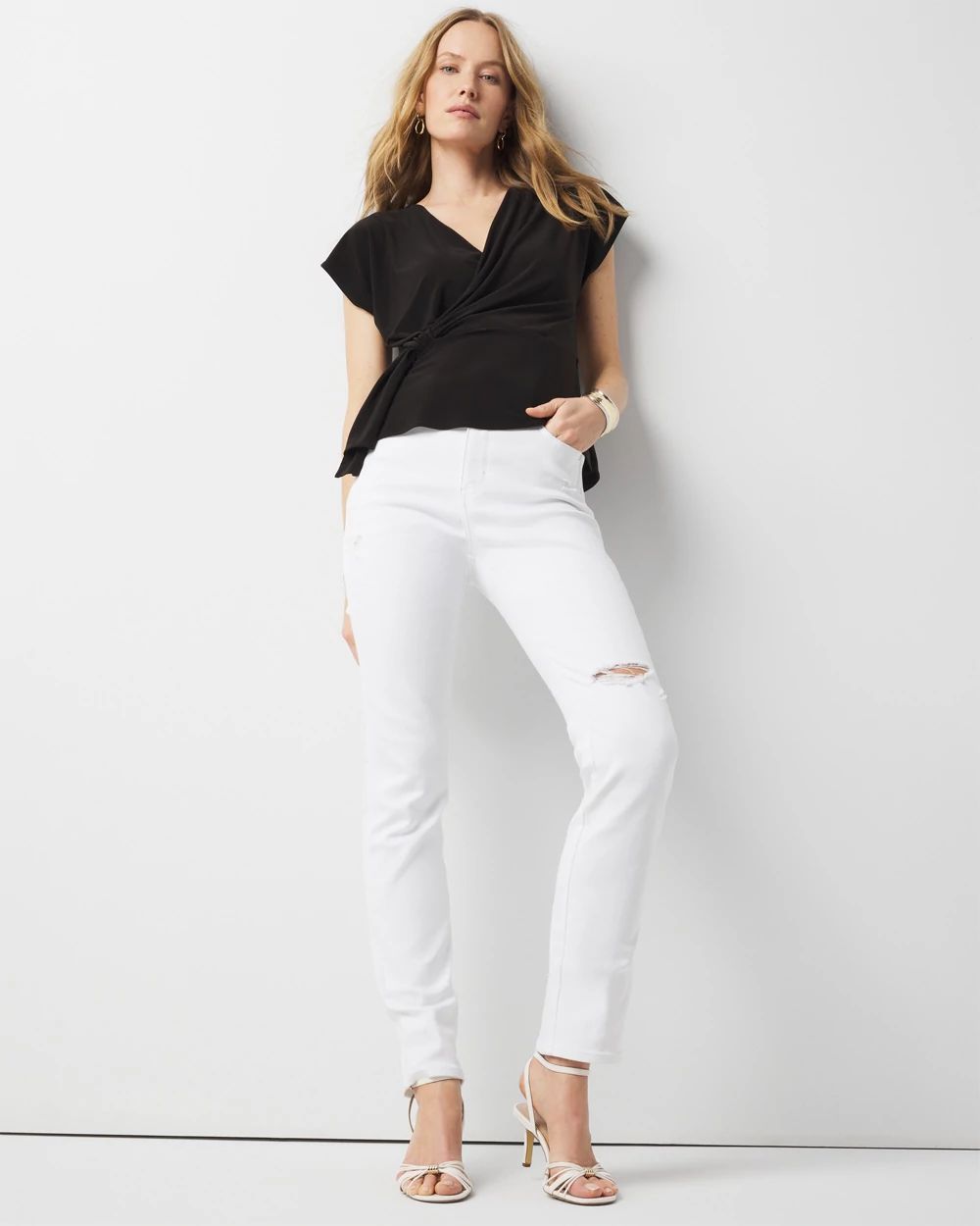 Draped Surplice Top