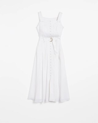 Pleated Utility Dress