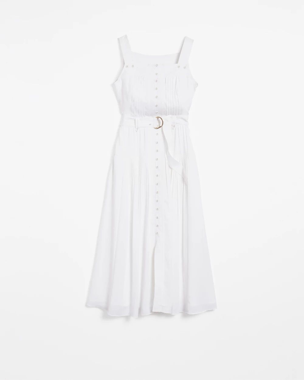 Pleated Utility Dress