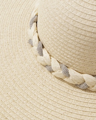 Braided Raffia Floppy Hat click to view larger image.