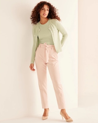 Curvy Fluid Tapered Ankle Pants click to view larger image.