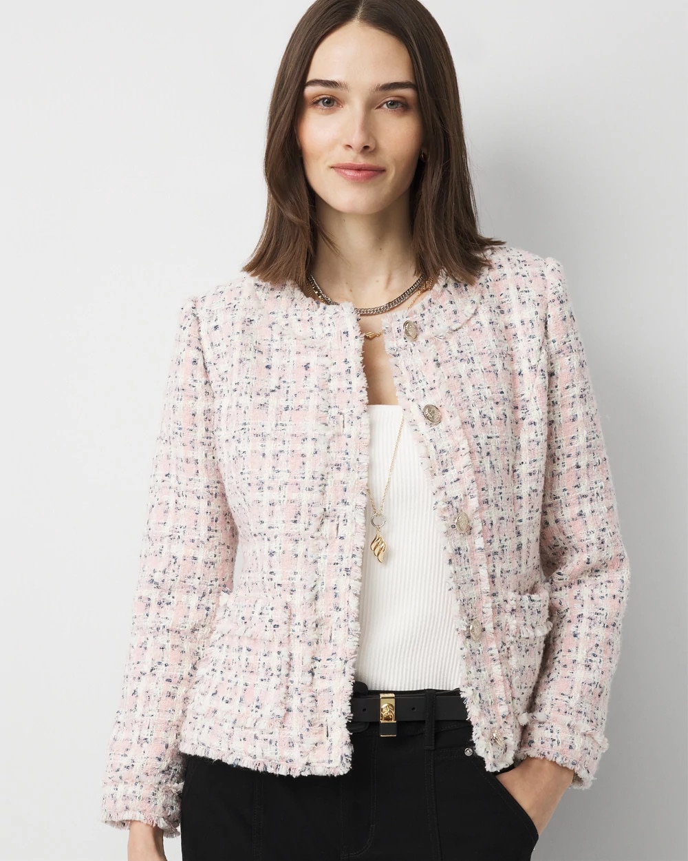 Shimmery Tweed Jacket