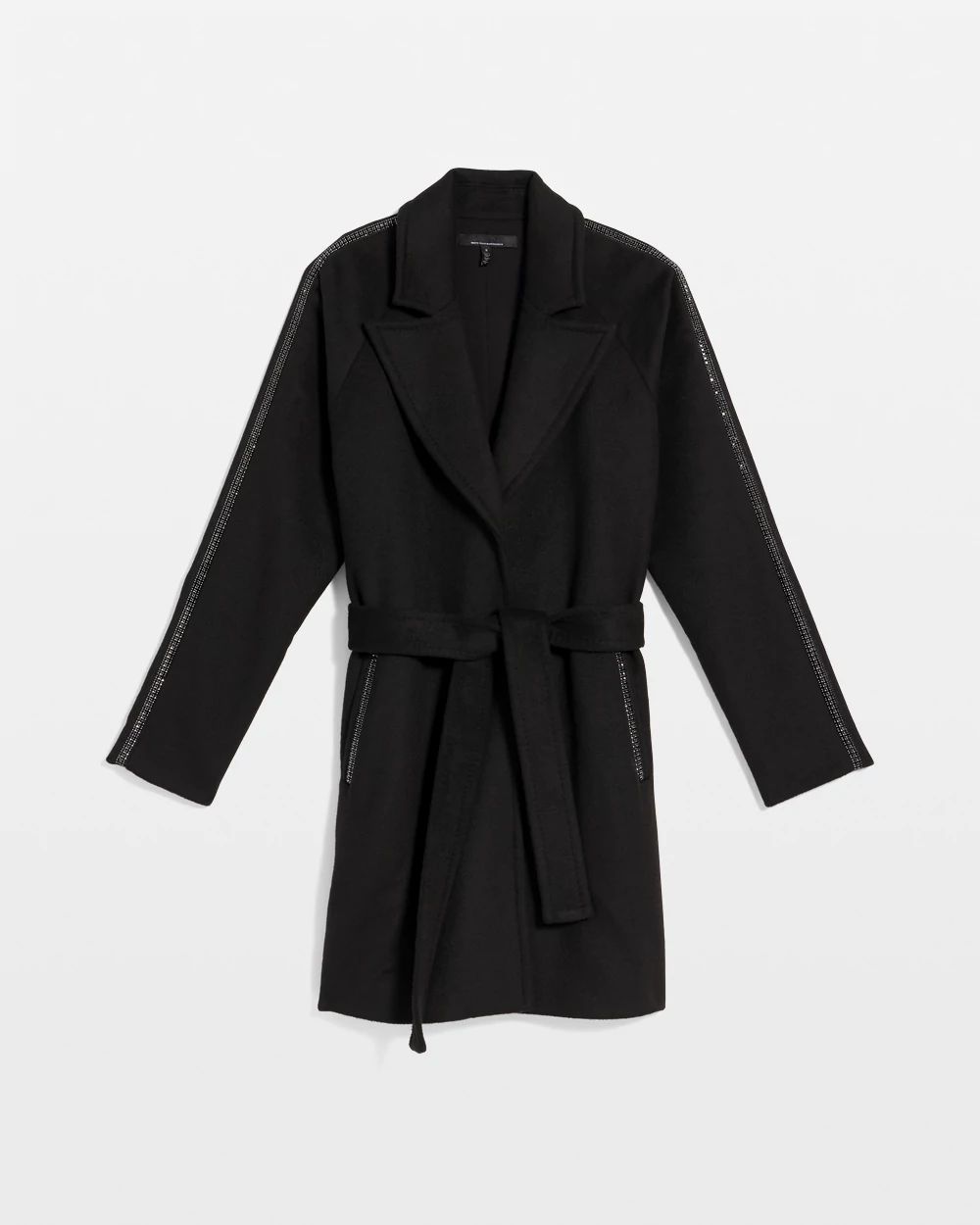 Embellished Wool-Blend Coat click to view larger image.