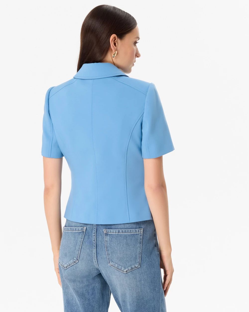 Luxe Stretch Short Sleeve Jacket click to view larger image.
