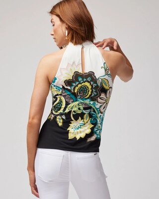 Matte Jersey Mock Neck Halter