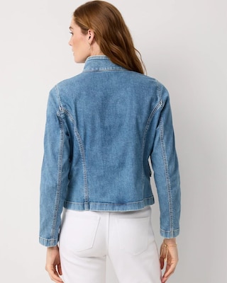 Seamed Featherweight Denim Jacket click to view larger image.