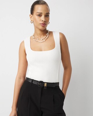 WHBM FORME™ Ribbed Ottoman Tank