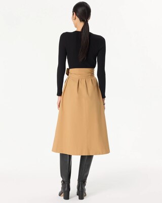 Petite Long Sleeve Crew Neck Midi Dress click to view larger image.