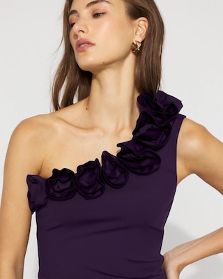 WHBM FORME™ Floral One-Shoulder Top click to view larger image.