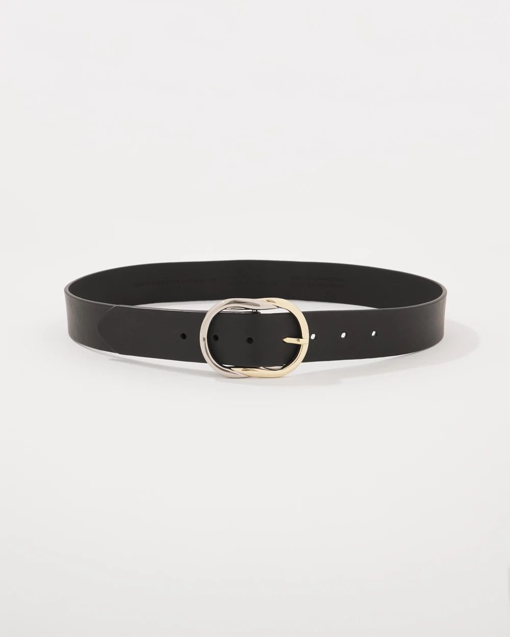 Mixed Metal Buckle Belt