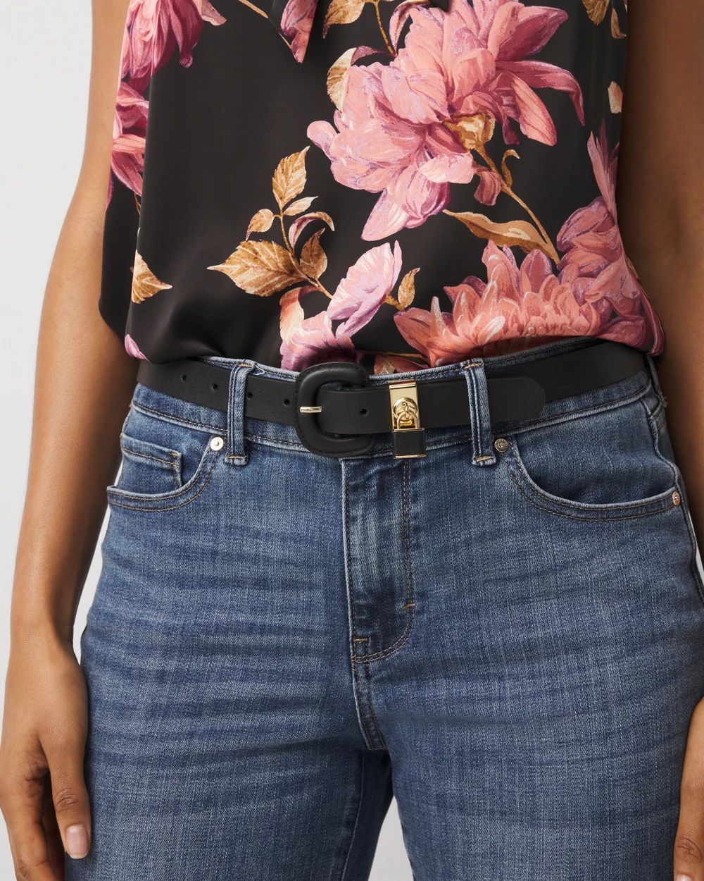 Padlock Charm Pant Belt