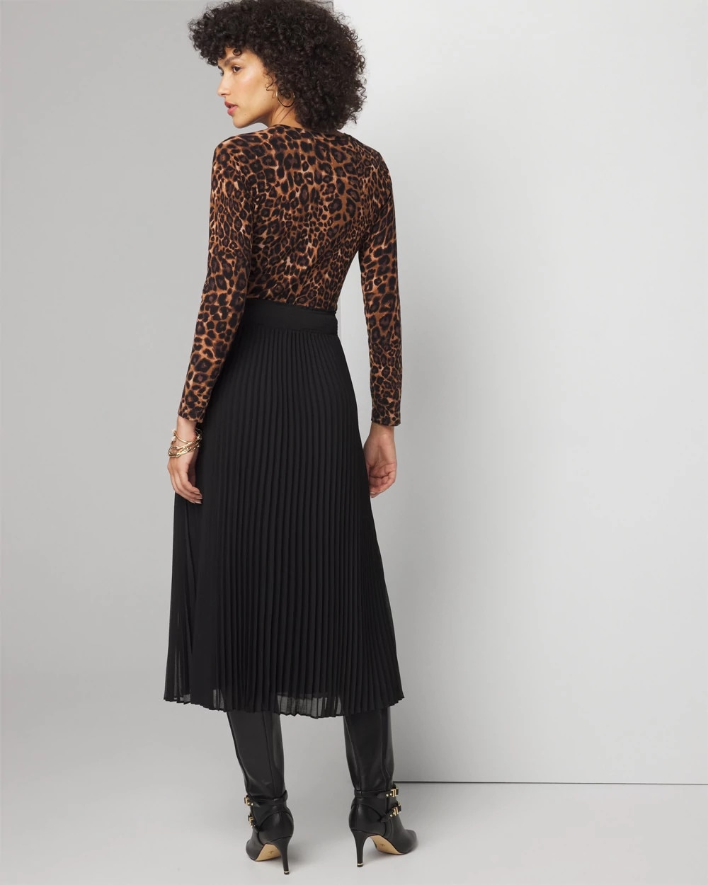 Pleated Chiffon Skirt