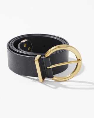 Round Capped Denim Belt