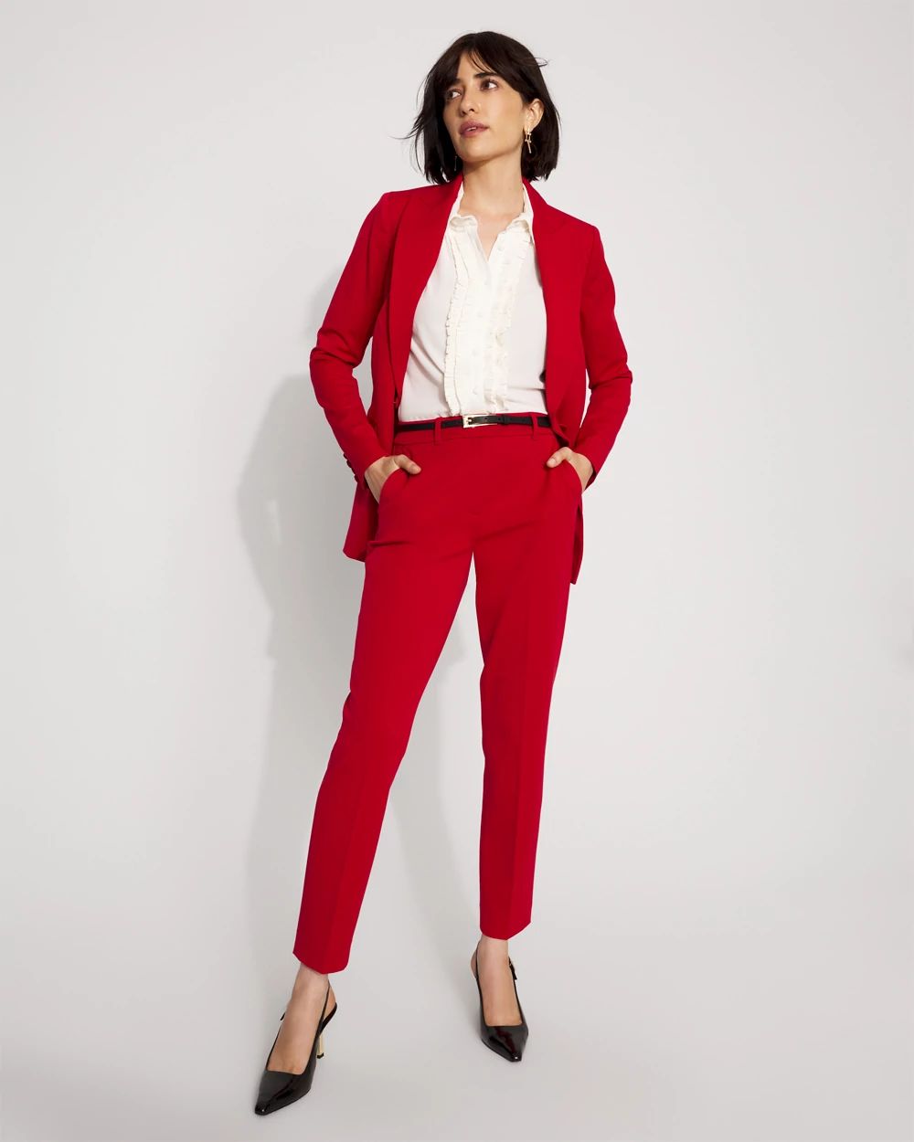 High-Rise Elle Slim Ankle Pant click to view larger image.