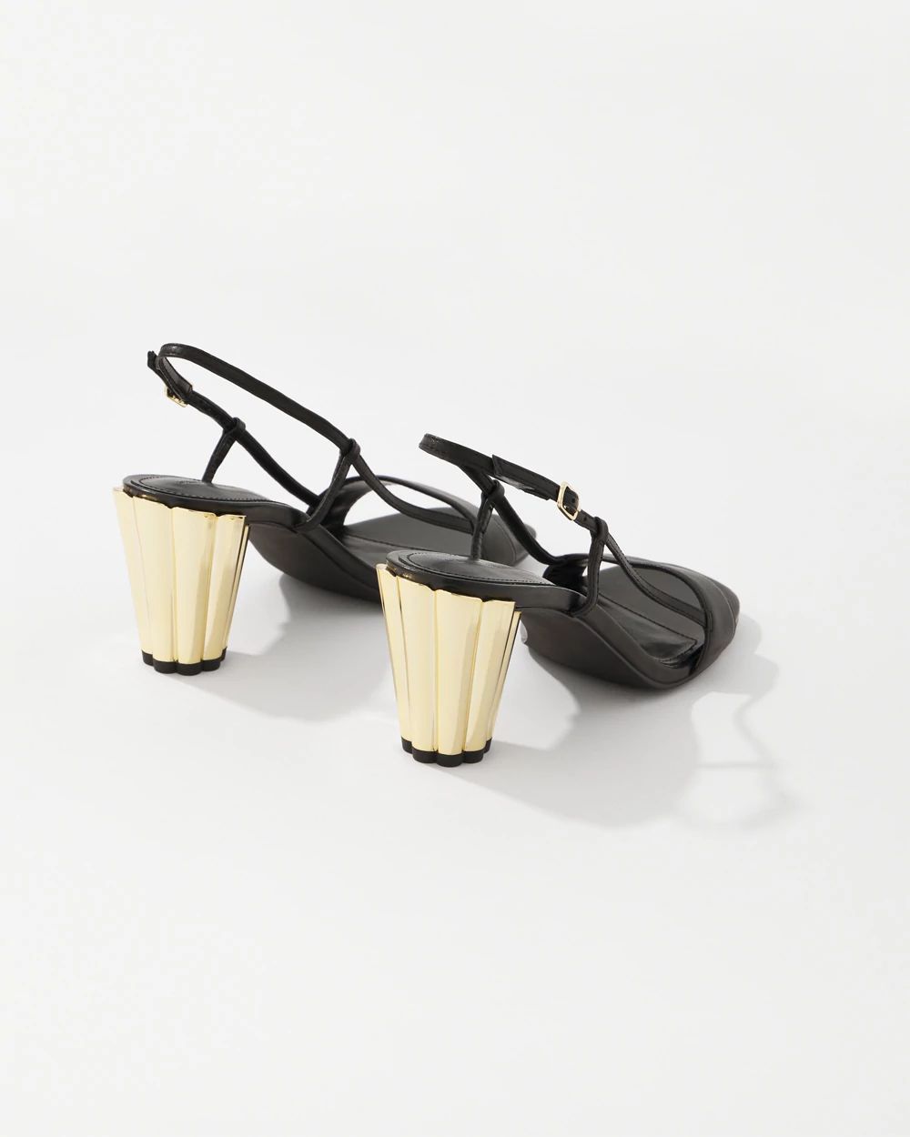 Leather Heeled Sandal click to view larger image.