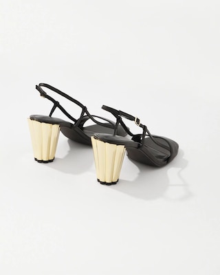 Leather Heeled Sandal click to view larger image.