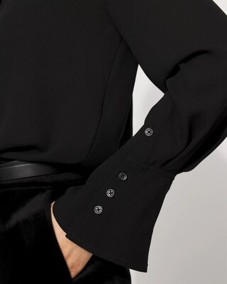 Long-Sleeve Flare Cuff Shirt click to view larger image.