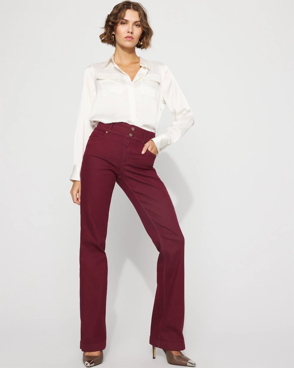 Petite Extra High-Rise Double-Waist Trouser Jean