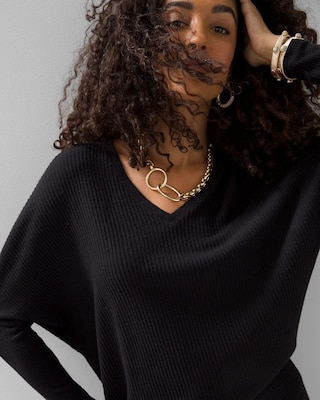 Ribbed Dolman Tunic