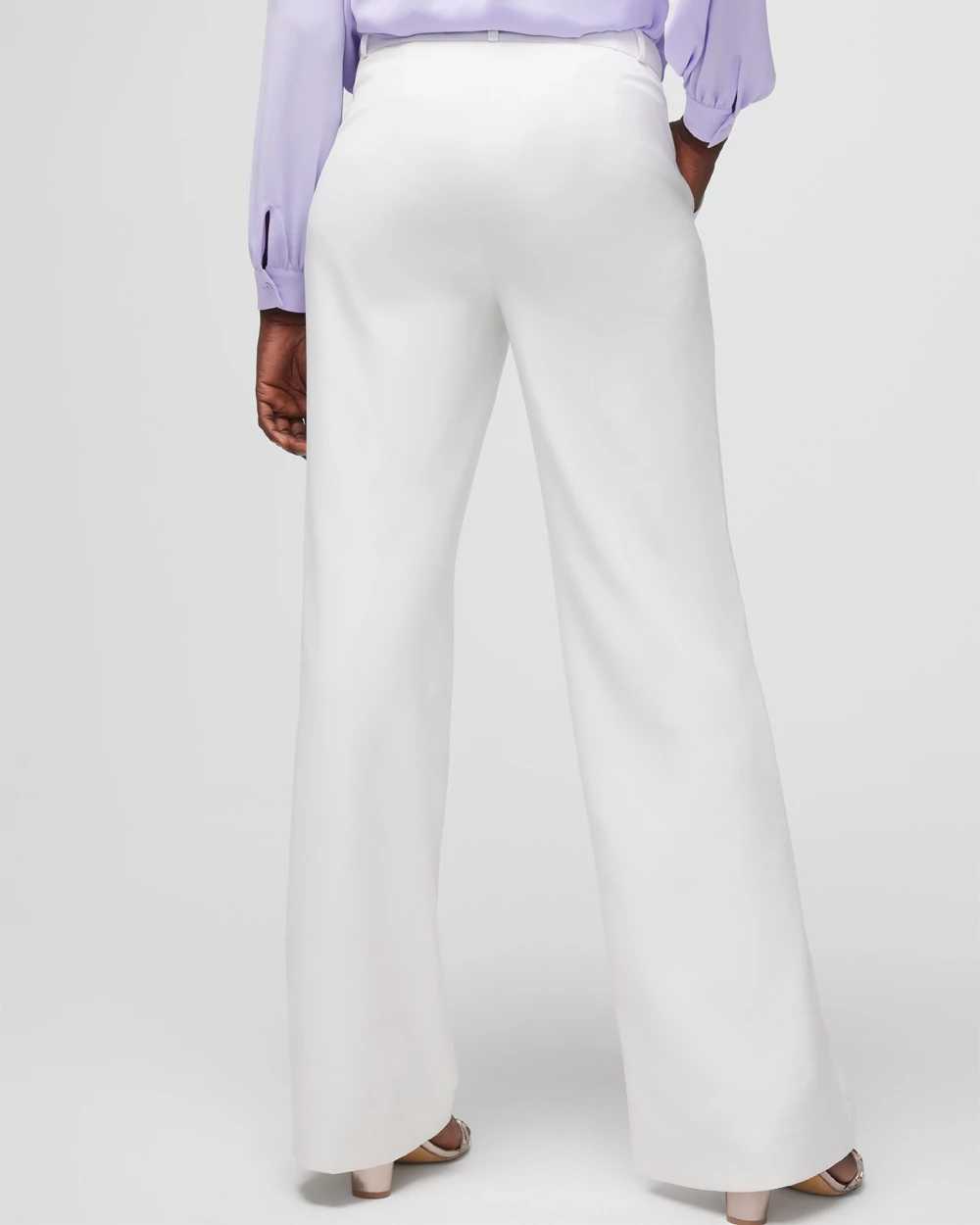 White house black market wide leg pants top