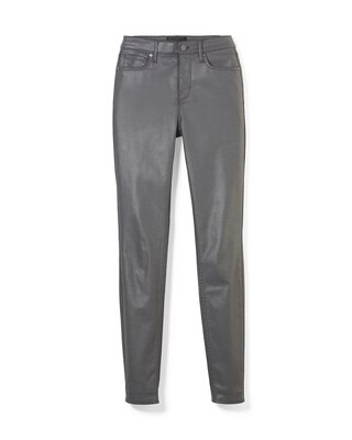 High-Rise Coated Skinny Jeans click to view larger image.