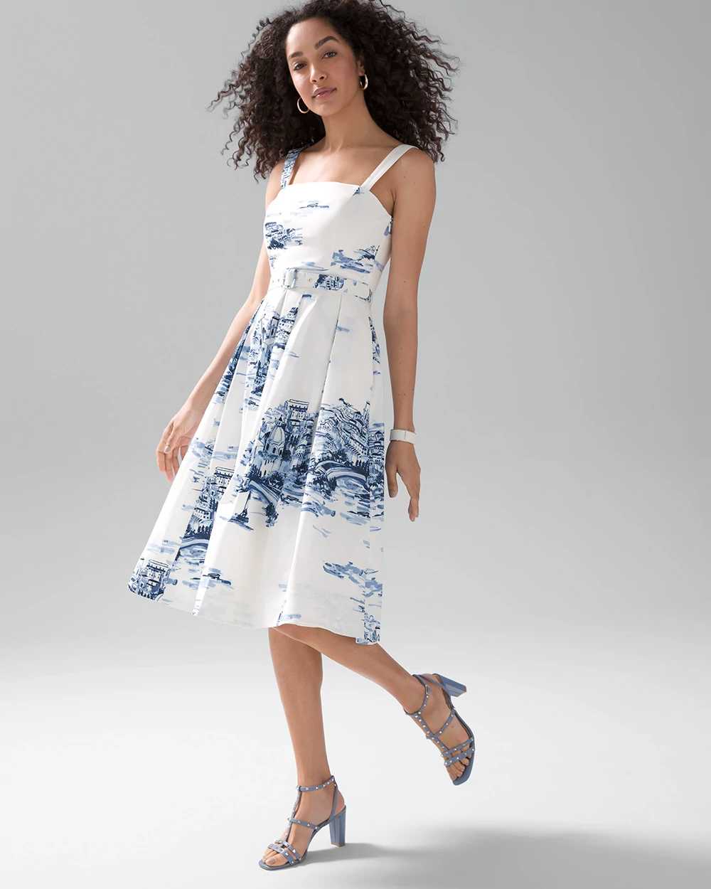 White house black cheap market blue dress