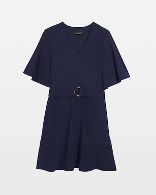 Matte Jersey Belted Kimono Dress