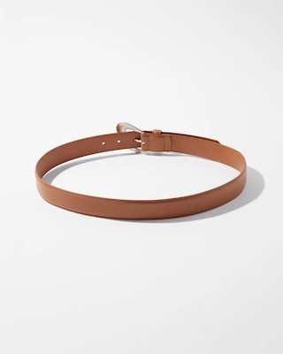 Sculptured Buckle Denim Belt click to view larger image.