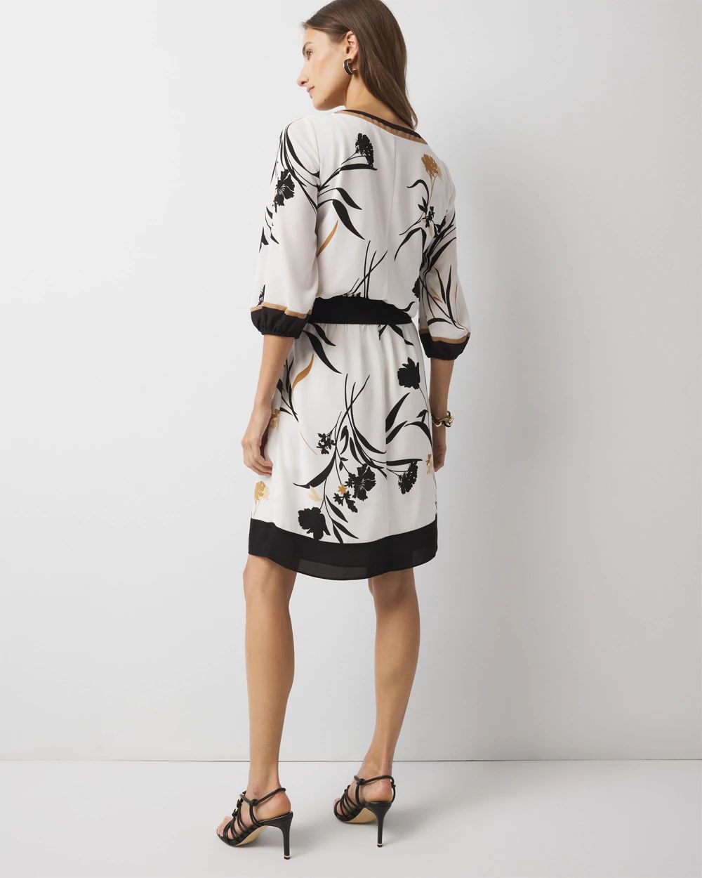 Smocked Blouson Dress