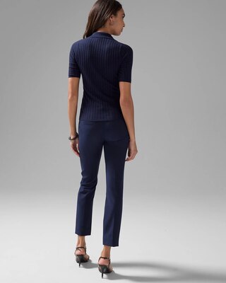 Cashmere-Blend Button Polo Sweater