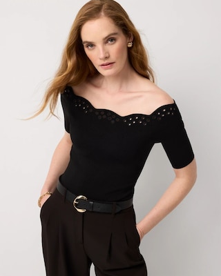 WHBM FORME™ Sculpt Stretch Off-The-Shoulder Top