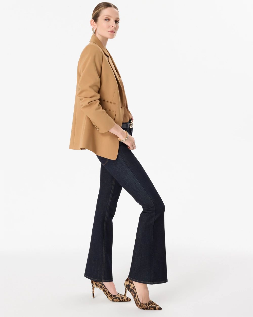 Ruched Sleeve Blazer click to view larger image.
