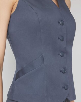 Sleeveless Sateen Vest